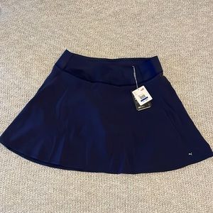 Navy Women’s Puma Powershape Solid Woven Skirt